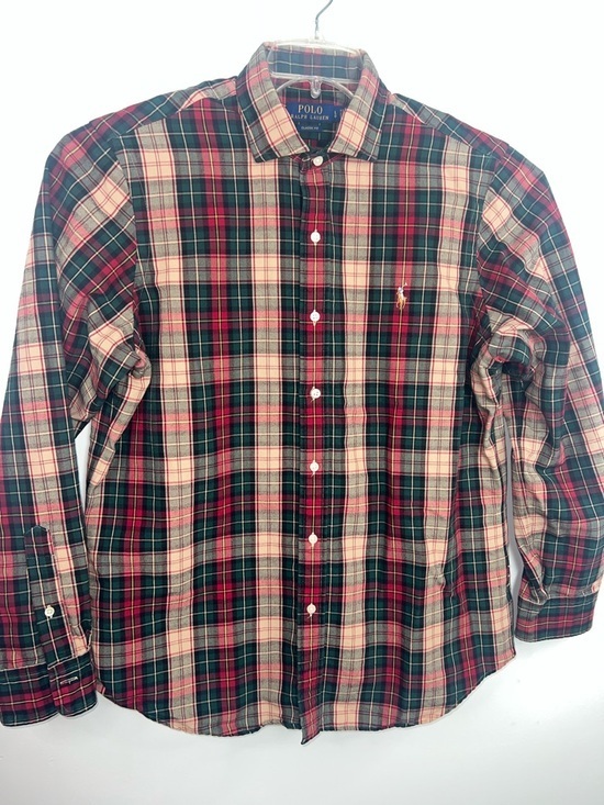 Polo Ralph Lauren Other - Polo Ralph Lauren Classic Fit Plaid Button-Down Shirt Red Green Tartan Men’s L